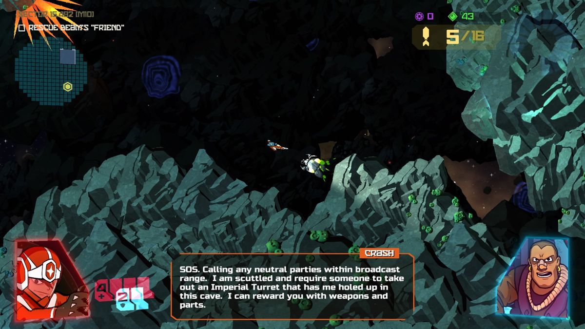 Galak-Z: The Dimensional (PlayStation 4) screenshot: Crash