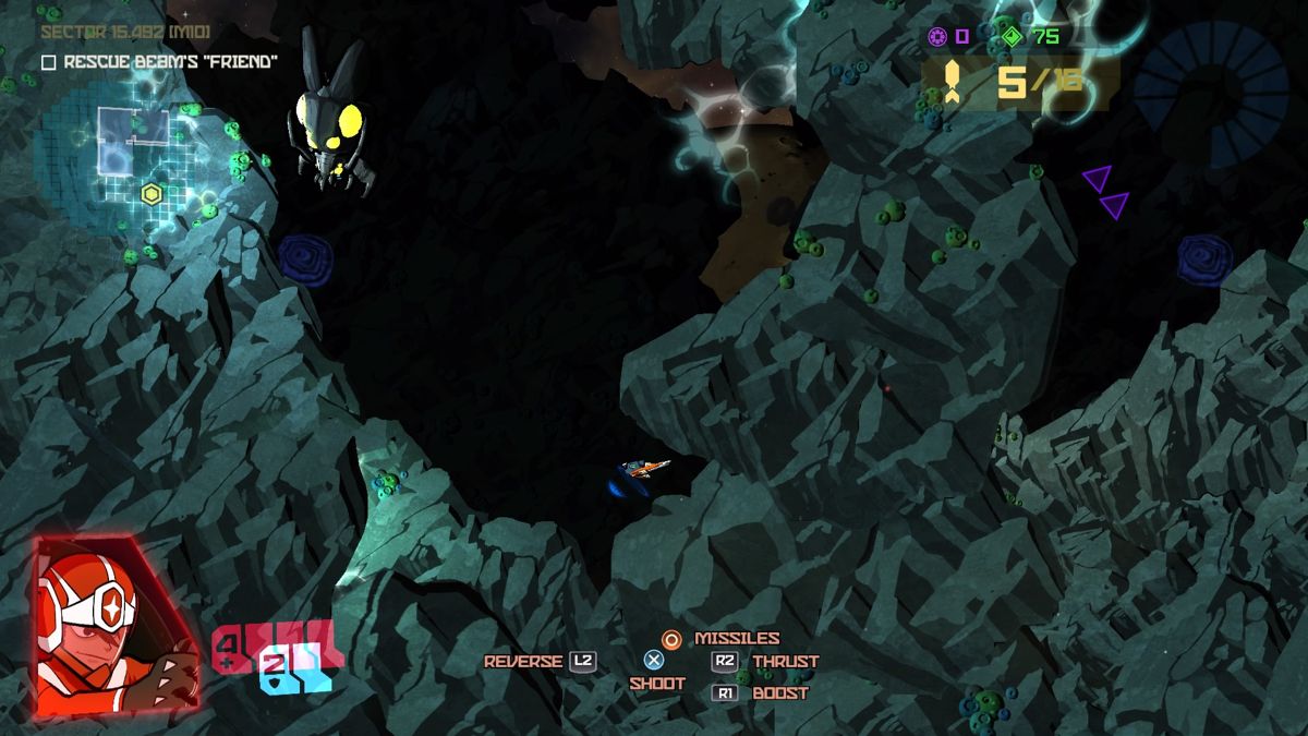 Galak-Z: The Dimensional (PlayStation 4) screenshot: Giant mechanized insect