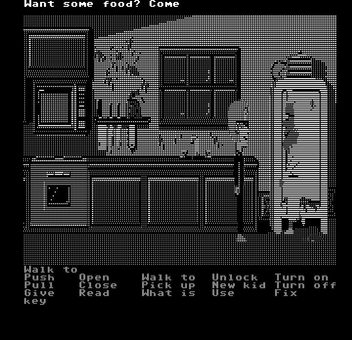 Screenshot of Maniac Mansion (DOS, 1987) MobyGames