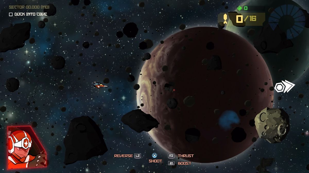 Galak-Z: The Dimensional (PlayStation 4) screenshot: Heading east
