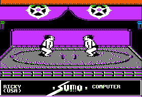 World Games (Apple II) screenshot: Sumo Wrestling