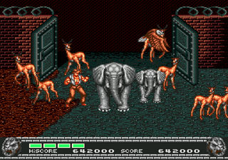 Growl (Genesis) screenshot: And here are all the animals that were seen in the game