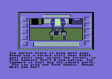 Deadenders (Commodore 64) screenshot: At last! A picture!.