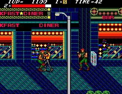 Streets of Rage (SEGA Master System) screenshot: Grapple enemies
