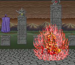 Doomsday Warrior (SNES) screenshot: Firebomb!