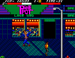 Streets of Rage (SEGA Master System) screenshot: The first boss