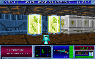 Blake Stone: Aliens of Gold (DOS) screenshot: What diabolical plot is going on here...?