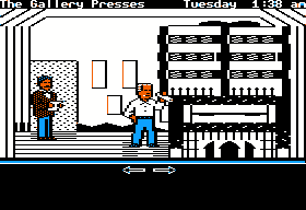 The Scoop (Apple II) screenshot: Presses.