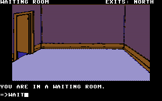 Masquerade (Commodore 64) screenshot: Waiting room.