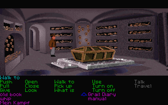 Screenshot Of Indiana Jones And The Last Crusade The Graphic Adventure Dos 1989 Mobygames 