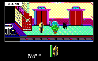 Dick Tracy: The Crime-Solving Adventure (DOS) screenshot: Inside Club Ritz.