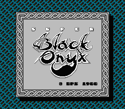 The Black Onyx (NES) screenshot: Title screen