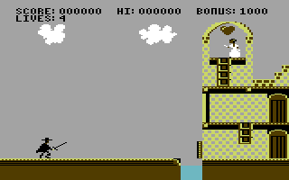 Screenshot of Zorro (Commodore 64, 1985) - MobyGames Screenshot of Zorro (Commodore 64, 1985) - MobyGames