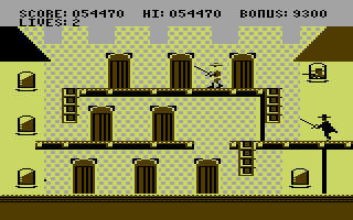 Zorro (Commodore 64) screenshot: Fortress.