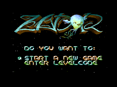 The Lands of Zador (Commodore 16, Plus/4) screenshot: Menus