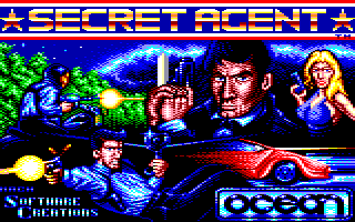 Sly Spy: Secret Agent (Amstrad CPC) screenshot: Title screen
