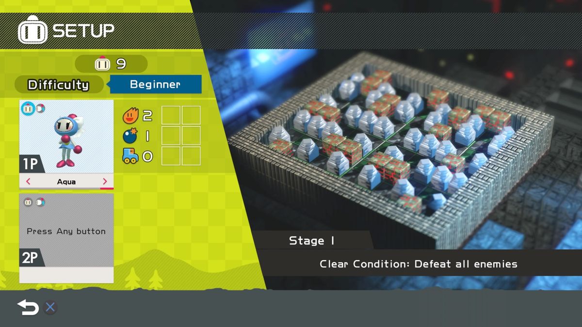 Super Bomberman R (PlayStation 4) screenshot: Selecting player bomberman