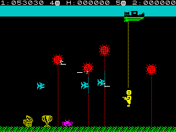 Glug Glug (ZX Spectrum) screenshot: Level 30.