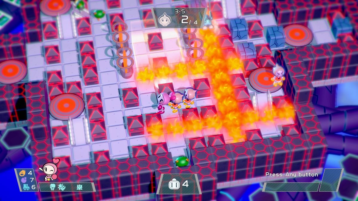 Super Bomberman R (PlayStation 4) screenshot: Rescuing innocent citizens