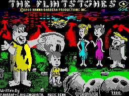 The Flintstones (ZX Spectrum) screenshot: Loading screen.