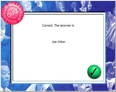 Millennium Quiz (Windows) screenshot: This is an example of a correct answer