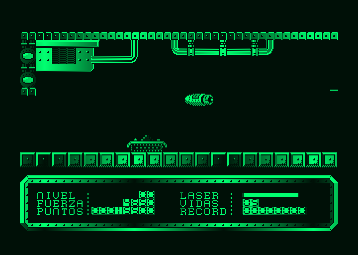 The Last Mission (Amstrad PCW) screenshot: You can use your treads or not