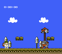 Kid Kool and the Quest for the Seven Wonder Herbs (NES) screenshot: This boss needs his neck adjusted.