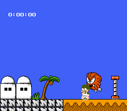 Kid Kool and the Quest for the Seven Wonder Herbs (NES) screenshot: This boss attempts to eat my head.