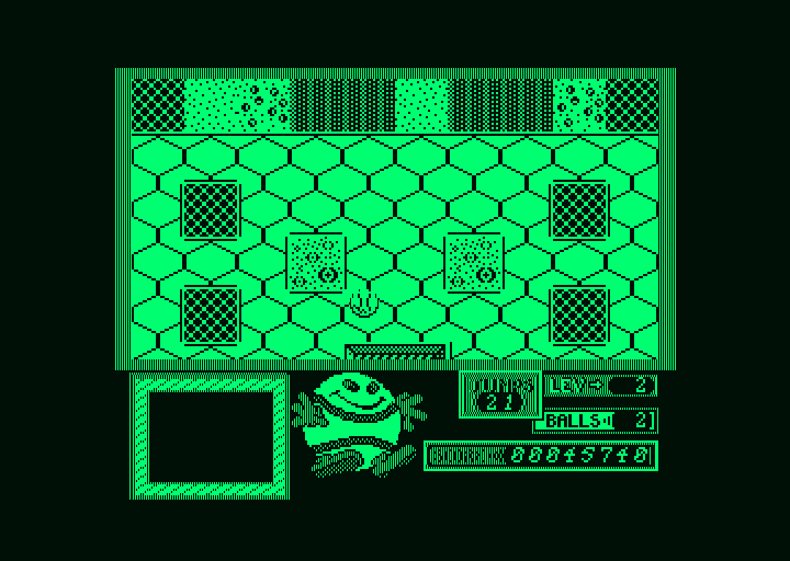 Bounder (Amstrad PCW) screenshot: Level two