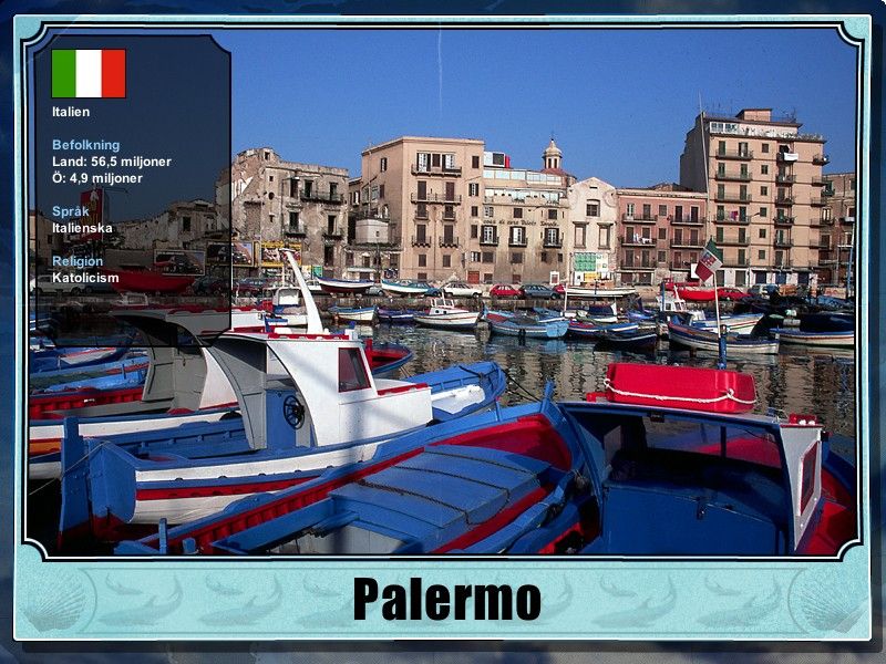 Backpacker 3: Mediterraneo (Windows) screenshot: In Palermo