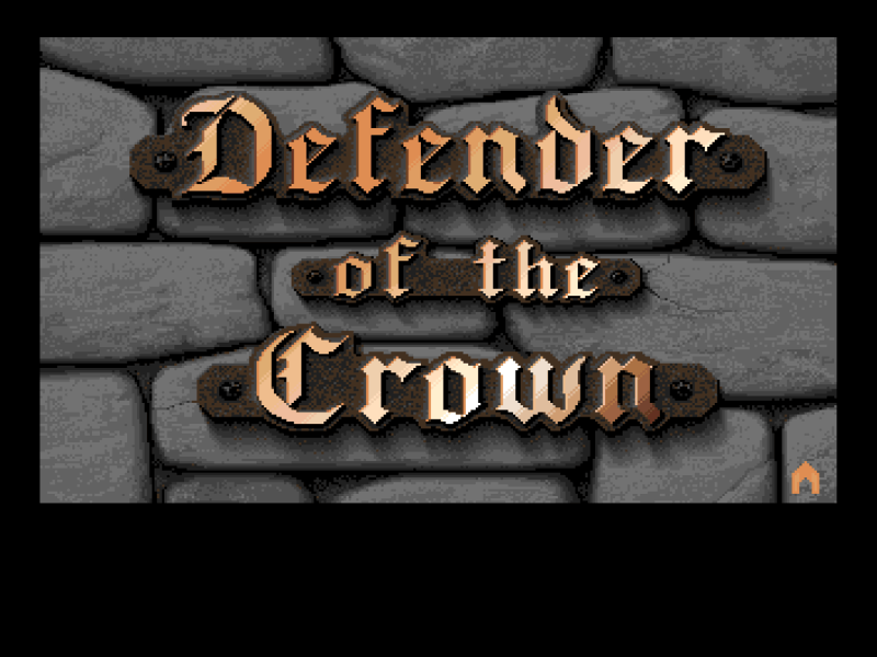 Defender of the Crown (Amiga) screenshot: Title screen.