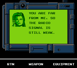 Snake's Revenge (NES) screenshot: The mysterious Jennifer, an old ally from Outer Heaven, but is she a friend or foe this time?