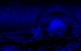 Azbuka-raskraska (DOS) screenshot: Certain space background, maybe still dreaming for Parkan