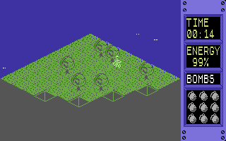 Glider Rider (Commodore 64) screenshot: Starting out.