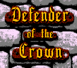 Defender of the Crown (NES) screenshot: Title screen.