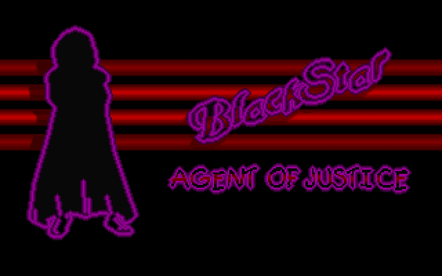 Blackstar: Agent of Justice (DOS) screenshot: Title Screen