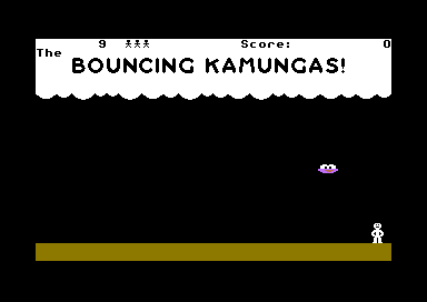 Bouncing Kamungas (Commodore 64) screenshot: Gameplay