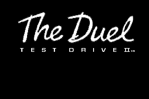 The Duel: Test Drive II (Macintosh) screenshot: Title