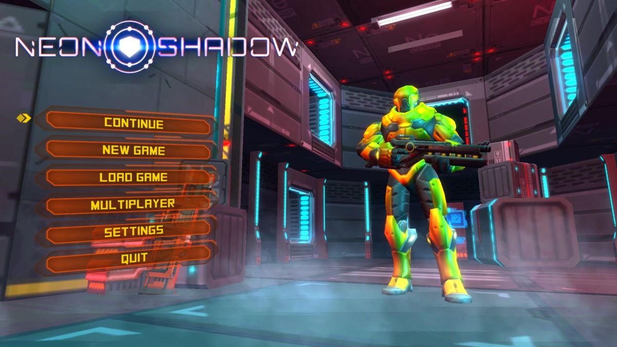 Neon Shadow (Windows) screenshot: Main menu