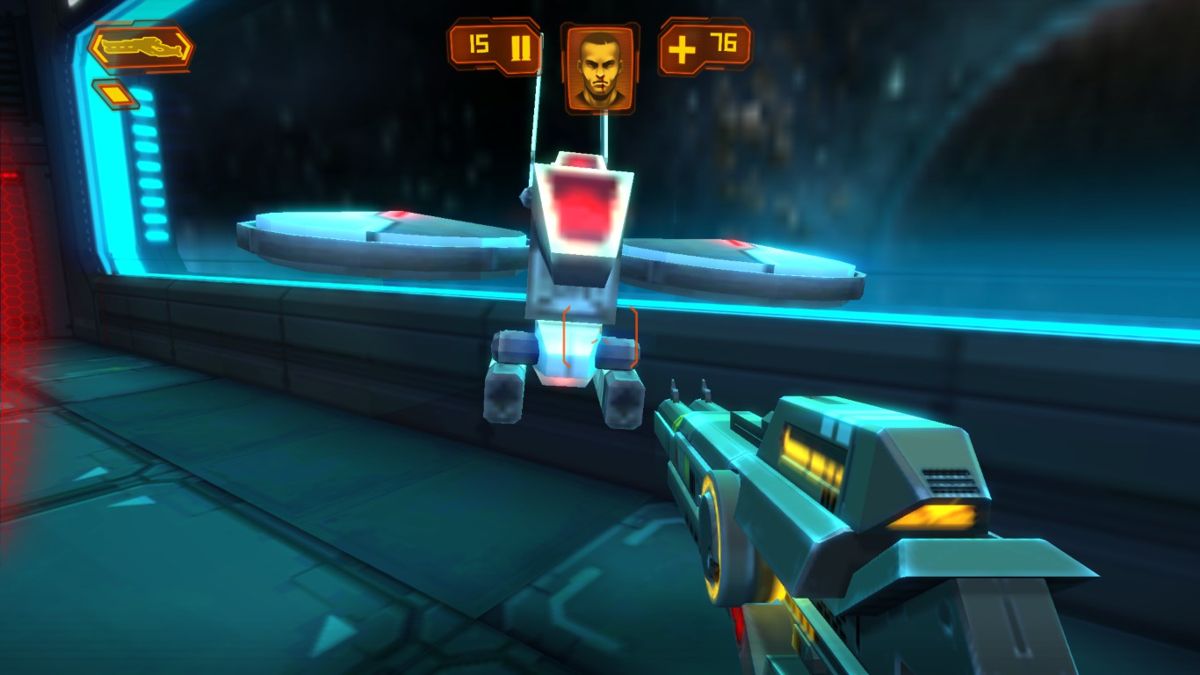 Neon Shadow (Windows) screenshot: Flying robot