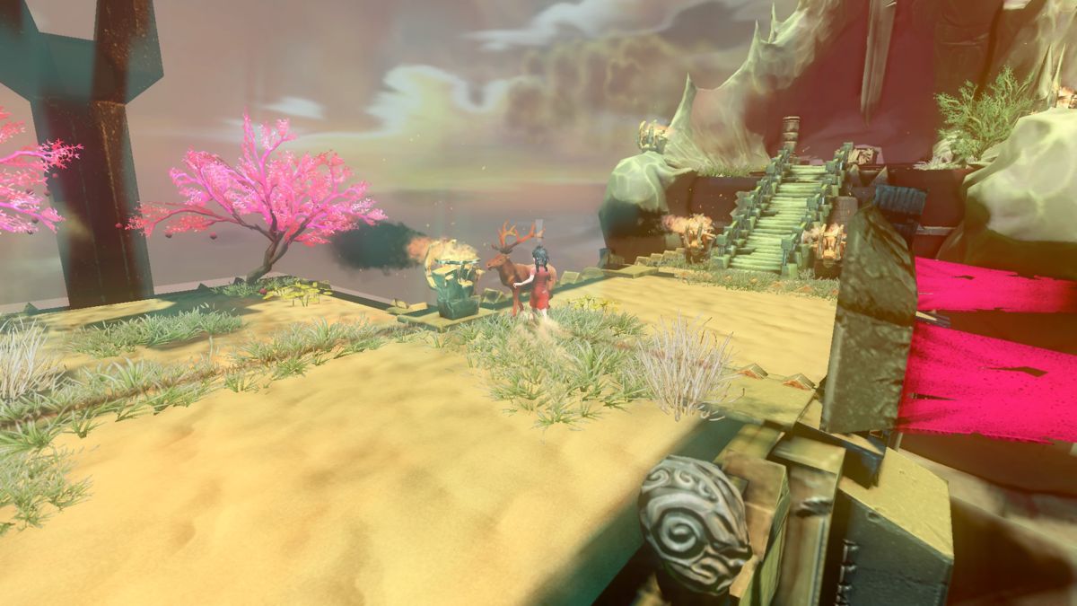 Toren (PlayStation 4) screenshot: Toren isn't alone in the tower