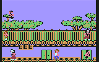 Shao Lin's Road (Commodore 64) screenshot: Seventh stage