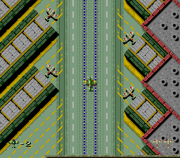 Twin Hawk (TurboGrafx-16) screenshot: Taking to the sky