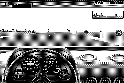 The Duel: Test Drive II (Macintosh) screenshot: Game start
