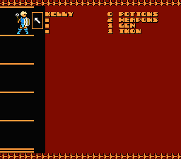The Black Onyx (NES) screenshot: Character information