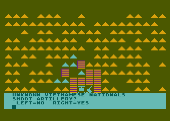 VC (Atari 8-bit) screenshot: Looking for enemy troops