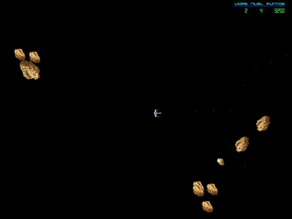 Asteroids Fighter (Windows) screenshot: Level 4