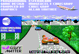 Techno Cop (Apple II) screenshot: The Beginning with credits of the original version