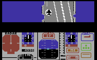 Harrier Mission (Commodore 64) screenshot: Ready for take-off.