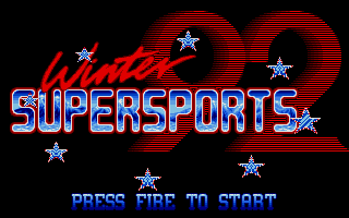 Winter Supersports 92 (Atari ST) screenshot: Title picture